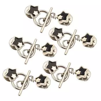 5 шт. Пуговицы-цепочки, застежки для кардигана, не требующие шитья, съемные декоративные пуговицы для свитеров, кардиганов, шалей H