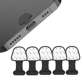 5 шт. пылезащитная заглушка для порта зарядки iPhone Lightning/порта зарядки USB C, защищает порт зарядки от пыли, пылезащитная крышка, предотвращающая потерю пылезащитных заглушек for USB C Port
