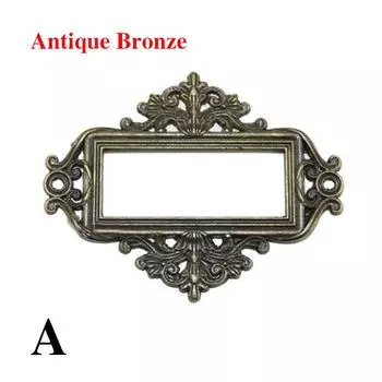 5 шт., рамка для этикеток с именем, держатель для карт, антикварные бирки, держатель для этикеток, ящик, выдвижной шкаф, файл, винтажный