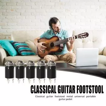 5 шт., разъем эквалайзера для акустической электрогитары, стереовыходная розетка 6,35 мм