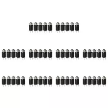 5 шт., разъем эквалайзера для акустической электрогитары, стереовыходная розетка 6,35 мм