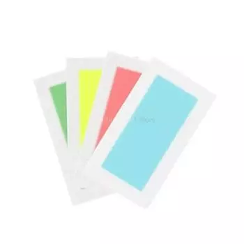 5 шт. разноцветная профессиональная двухсторонняя бумага для удаления волос с холодным воском для ног, тела, лица, восковая бумага