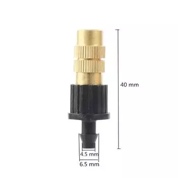 5 шт. регулируемые колючие латунные насадки для распыления, садоводство, ирригация, спринклер, медное охлаждение, увлажнение, дезинфекция, распылитель