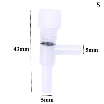 5 шт. регулятор объема резервуара, кислородный клапан, регулятор воздуха для аквариума, трубка подачи as the picture