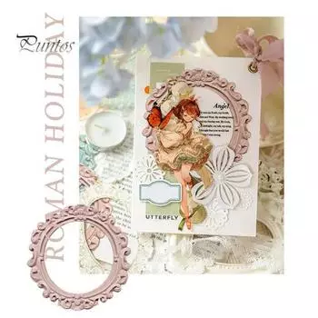 5 шт. рельефные наклейки в стиле ретро с полым дизайном принадлежности для скрапбукинга рамки набор для самостоятельного изготовления кружева рамка для фотографий A