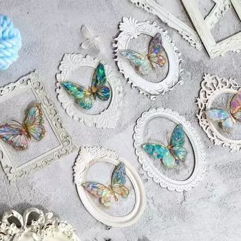 5 шт. рельефные наклейки в стиле ретро с полым дизайном принадлежности для скрапбукинга рамки набор для самостоятельного изготовления кружева рамка для фотографий A