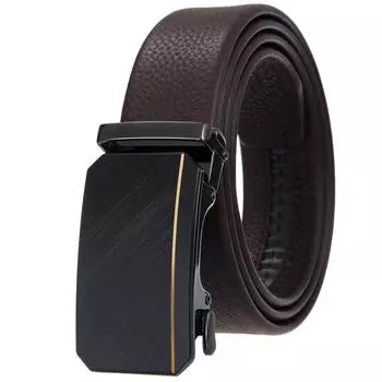 5 шт. ремень мужской ремень, автоматическая пряжка, спортивный, первый слой коровьей кожи ремень Ly36-25492-5 110-130CM
