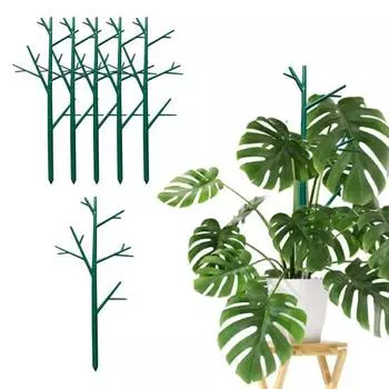 5 шт. решетка для поддержки растений с ветвями, простая в установке многоразовая пластиковая опорная штанга, профессиональная цветочная лоза 5pcs