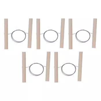 5 шт., резак для глины с деревянными ручками, инструмент для резки керамики из стальной проволоки для изготовления скульптур