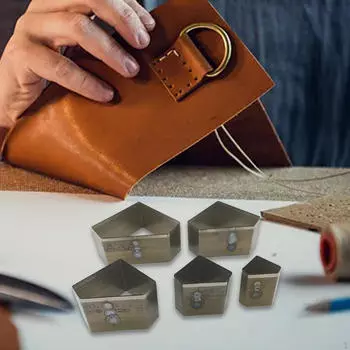 5 шт., резак для кожи, инструмент для перфорации, инструменты для штамповки геометрических фигур, резка для