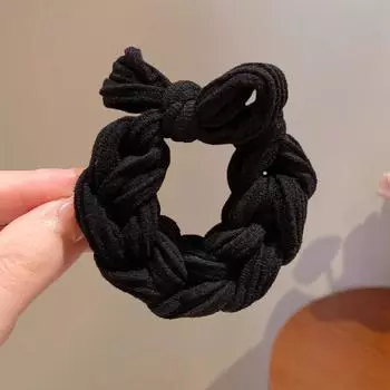 5 шт. резинки для волос «конский хвост» эластичные ручная работа новые толстые резинки для волос цветные веревочные повязки для волос 5pcs