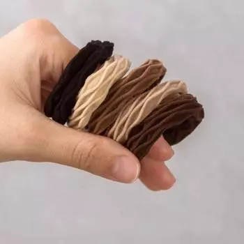 5 шт. резинки для волос простые высокоэластичные повязки без швов женские резинки для волос прочные высокие повязки для волос веревка для волос