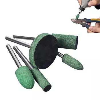 5 шт. резиновая шлифовальная головка для шлифовальной машины для финишной полировки пресс-форм, вращающиеся полировальные инструменты, головки