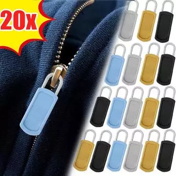 5 шт. резиновая застежка-молния с замком для дома, прочная универсальная, не требующая инструментов, многоцелевая, съемная, металлическая чёрный