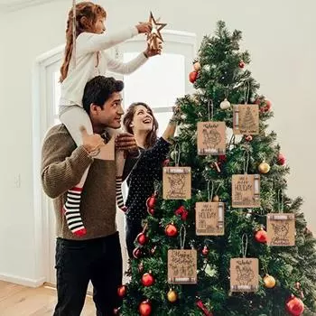 5 шт. рождественские держатели для денег деревянные Санта снеговик елка чулок рождественские денежные карты праздничные подвесные украшения для подарка наличными 1 Set