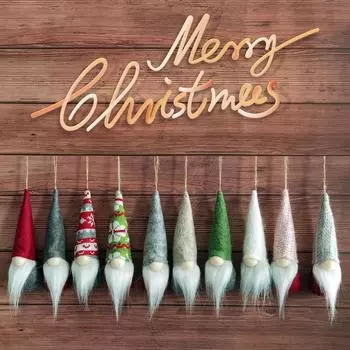 5 шт. Рождественские украшения, рождественские креативные лесные игрушки, безликие куклы, плюшевые подвески для детей, новогодние подарки 5pcs