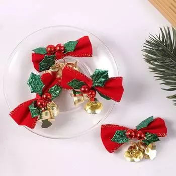 5 шт. рождественский бант-колокольчик для украшения дерева своими руками Xmax подвеска рождественские украшения для домашнего праздничного подарка