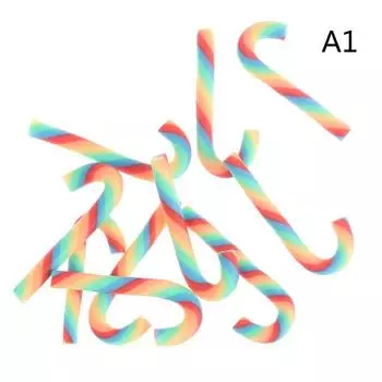 5 шт. Рождественское украшение Миниатюрный кукольный домик Милый леденец ручной работы Игрушка для притворства as the picture