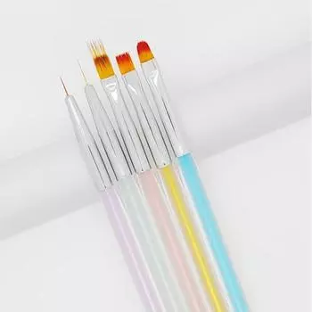 5 шт. ручка для дизайна ногтей, кисть Aurora, кисть для рисования, УФ-гель для наращивания, ручка для резьбы, инструмент для маникюра своими руками, кисть для ногтей 5Pcs