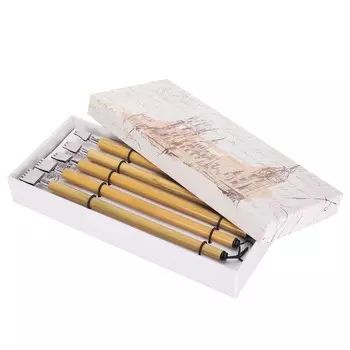 5 шт. ручка для рисования манга каллиграфия в коробке винтажный бамбуковый набор для рисования школьные принадлежности параллельная