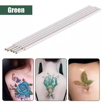 5 шт. ручка для татуировки Doodler Surfer Medical Tattooing Pen Cores Tattoo Supply Green зелёный