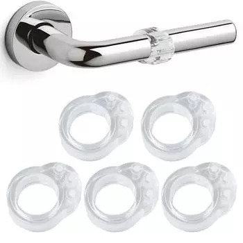 5 шт. ручки-бамперы, прозрачные самоклеящиеся, хорошая адгезия, предотвращающие столкновения, гибкая защита для стен, дверные ручки, бамперы, товары для дома