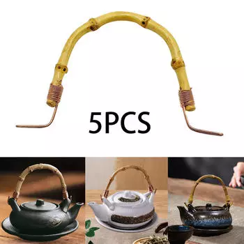 5 шт. ручки чайника латунный крючок прочный бытовой для чайной церемонии керамический чайник 25cm