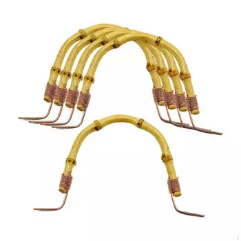 5 шт. Ручки для чайника из латуни Крючок Прочный дом для чая Керамический аксессуар Бамбук 18cm