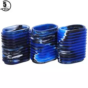 5 шт. Рукоятка рыболовной катушки Нескользящая Эргономичная крышка Ручки Многоцветные Опционально(Голубовато-черный )