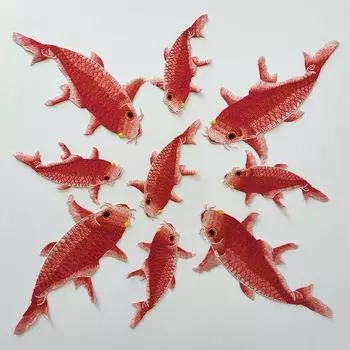 5 шт., рыбные нашивки, ремонт, вышивка, аппликация, швейная одежда, платье, декор, аксессуар, сделай сам