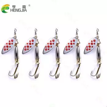 5 шт., рыболовная блесна, спиннер, приманка, 7,8 см-8,1 г-#6, металлические приманки, спиннербейт isca, искусственная приманка, снасти