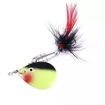 5 шт., рыболовная приманка, спиннербейт, комплект спиннерных приманок из твердого металла для окуня, форели и лосося