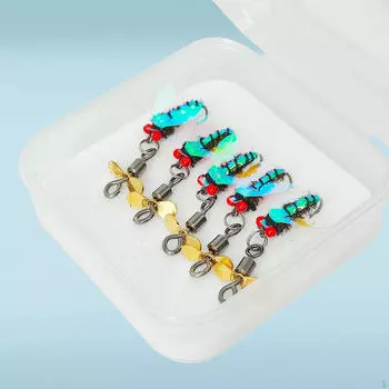 5 шт., рыболовные приманки, сухая приманка для ловли рыбы, портативная водонепроницаемая имитация верхней воды для Style A