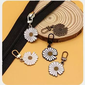 5 шт. съемный съемник молнии, универсальный сменный металлический набор для ремонта головки молнии, чемоданы, сумки, ползунок на молнии для одежды 5 Pcs Black