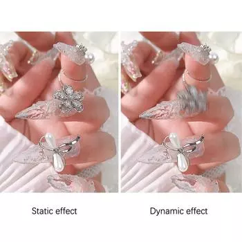 5 шт. S/M/L вращающийся подшипник для дизайна ногтей, ювелирных изделий, маникюра, вращающиеся ювелирные аксессуары, универсальный вращающийся подшипник, вращающийся M