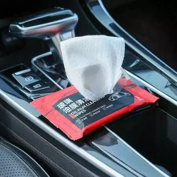 5 шт. Салфетки для чистки автомобильных стекол, портативные салфетки для лобового стекла, многоцелевые салфетки для очистки масляной пленки для автомобильных стекол, домашних окон, зеркал красный