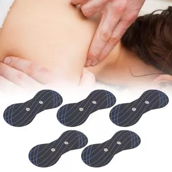 5 шт., самоклеящиеся пластыри для массажа шеи, сменные подушечки для массажера для шеи с низким сопротивлением