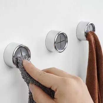 5 шт. самоклеящийся держатель для полотенец настенный органайзер для ванной комнаты простая установка антистолкновительные круглые крючки для полотенец