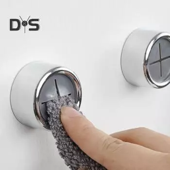 5 шт. самоклеящийся держатель для полотенец настенный органайзер для ванной комнаты простая установка антистолкновительные круглые крючки для полотенец зажимы для кухонных полотенец 5pcs