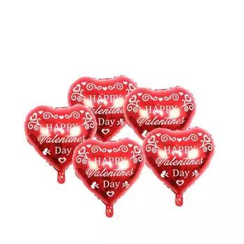 5 шт. сердце свадьба с Днем святого Валентина я люблю тебя алюминиевая фольга гелиевый шар помолвка церемония вечерние воздушные шары