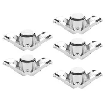 5 шт. Серебряная пробка для вина из нержавеющей стали, портативная пробка для шампанского для ресторана и отеля