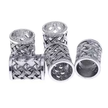 5 шт. серебряные прокладки в богемном стиле, свободные бусины, фурнитура для изготовления ювелирных изделий своими руками as described серебряный