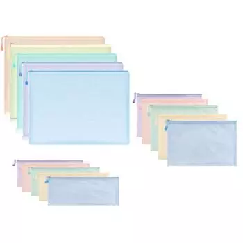 5 шт. сетчатый мешок на молнии сумка для документов водонепроницаемая папка-регистратор A4 A5 A46 чехол сумки для хранения школьные канцелярские принадлежности канцелярские принадлежности