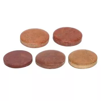 5 шт. Sha Stone Натуральный массажный ручной работы Круглая скребковая доска для лица, спины, суставов