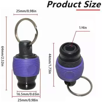 5 шт. Шариковая рукоятка держатель для отверток, 1/4-дюймовый удлинитель адаптер для дрели быстросменный брелок портативный ручной держатель чёрный