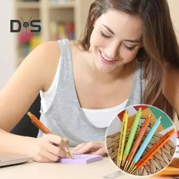 5 шт. шариковых ручек с гладким письмом, дизайном, цветными металлическими ручками для заметок, списков, заметок 5pcs