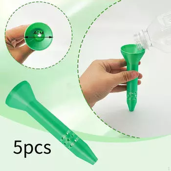 5 шт. Шипы для полива растений, Капельницы, Многоразовая система капельного полива, Воронки для