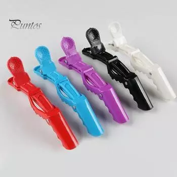 5 шт. шпильки для волос цветные эластичные дизайны для волос секционные зажимы для укладки окрашивание стрижка шпильки для волос аксессуары для волос чёрный