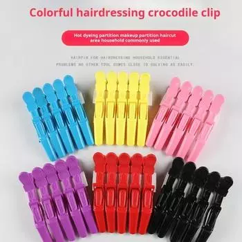 5 шт. шпильки для волос цветные эластичные дизайны для волос заколки для укладки окрашивания стрижки шпильки для волос чёрный