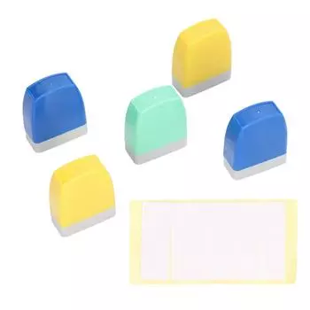 5 шт. штампов для учителей до 1000 раз, экологически чистые, портативные, мини-размера, прозрачные, простые для класса